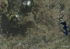 Screenshot of a Google Earth image